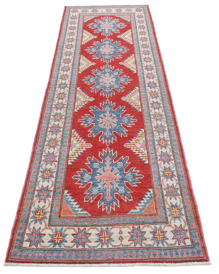 Kazak 2' 7" X 9' 2" Hand Knotted Wool Rug 2' 7" X 9' 2" (79 X 280) / Red / Wool