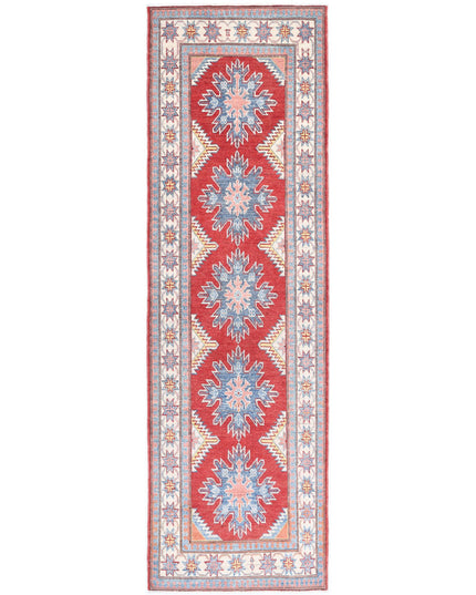 Kazak 2' 7" X 9' 2" Hand Knotted Wool Rug 2' 7" X 9' 2" (79 X 280) / Red / Wool