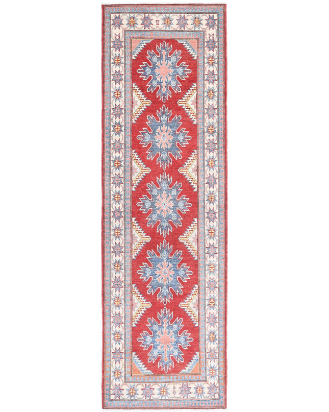 Kazak 2' 7" X 9' 2" Hand Knotted Wool Rug 2' 7" X 9' 2" (79 X 280) / Red / Wool