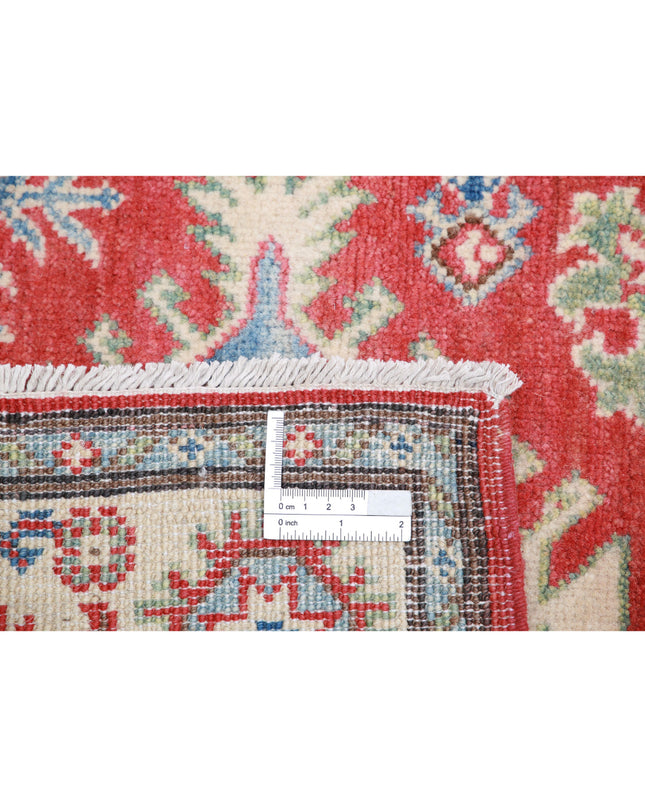 Kazak 2' 8" X 9' 10" Hand Knotted Wool Rug 2' 8" X 9' 10" (81 X 300) / Red / Wool