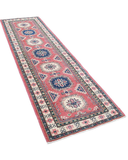 Kazak 2' 8" X 9' 5" Hand Knotted Wool Rug 2' 8" X 9' 5" (81 X 287) / Red / Wool