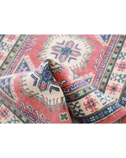 Kazak 2' 8" X 9' 5" Hand Knotted Wool Rug 2' 8" X 9' 5" (81 X 287) / Red / Wool