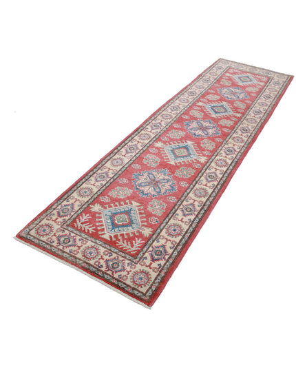 Kazak 2' 7" X 9' 7" Hand Knotted Wool Rug 2' 7" X 9' 7" (79 X 292) / Red / Wool