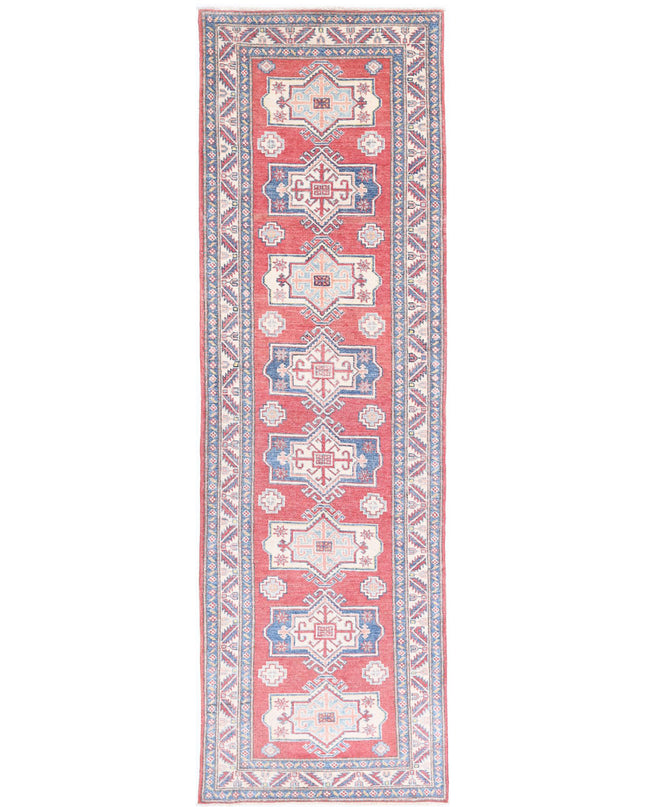 Kazak 2' 7" X 9' 0" Hand Knotted Wool Rug 2' 7" X 9' 0" (79 X 274) / Red / Wool