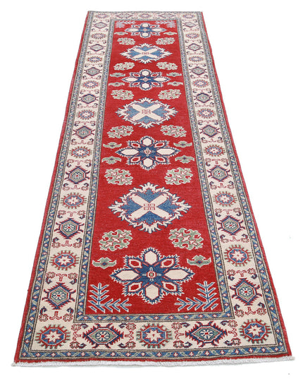 Kazak 2' 10" X 9' 9" Hand Knotted Wool Rug 2' 10" X 9' 9" (86 X 297) / Red / Wool