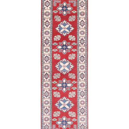 Kazak 2' 10" X 9' 9" Hand Knotted Wool Rug 2' 10" X 9' 9" (86 X 297) / Red / Wool