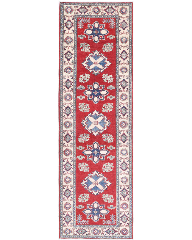 Kazak 2' 10" X 9' 9" Hand Knotted Wool Rug 2' 10" X 9' 9" (86 X 297) / Red / Wool