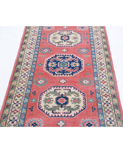 Kazak 2' 9" X 7' 2" Hand Knotted Wool Rug 2' 9" X 7' 2" (84 X 219) / Red / Wool