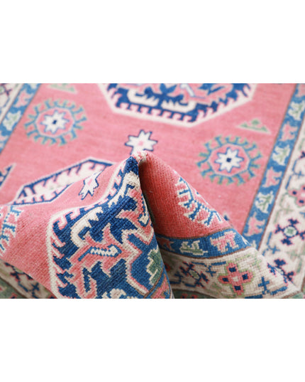 Kazak 2' 9" X 7' 2" Hand Knotted Wool Rug 2' 9" X 7' 2" (84 X 219) / Red / Wool