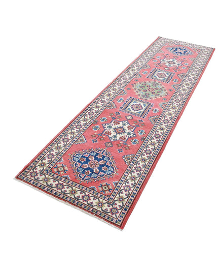 Kazak 2' 8" X 9' 6" Hand Knotted Wool Rug 2' 8" X 9' 6" (81 X 290) / Red / Wool