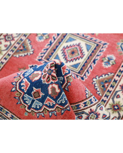 Kazak 2' 8" X 9' 6" Hand Knotted Wool Rug 2' 8" X 9' 6" (81 X 290) / Red / Wool