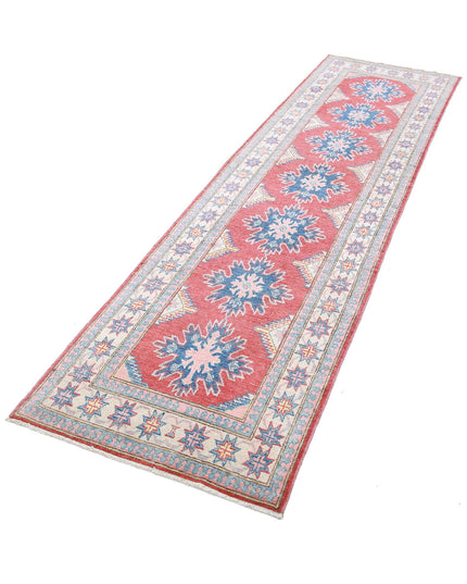 Kazak 2' 7" X 9' 8" Hand Knotted Wool Rug 2' 7" X 9' 8" (79 X 295) / Red / Wool