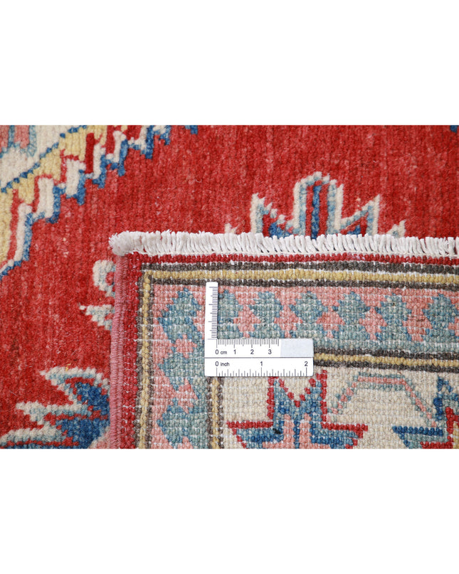 Kazak 2' 7" X 9' 8" Hand Knotted Wool Rug 2' 7" X 9' 8" (79 X 295) / Red / Wool