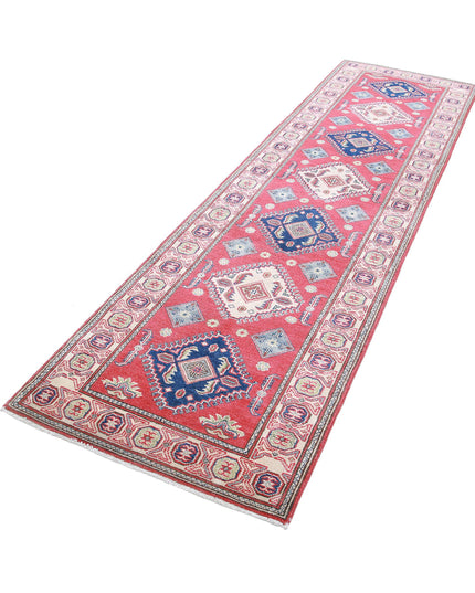 Kazak 2' 9" X 9' 11" Hand Knotted Wool Rug 2' 9" X 9' 11" (84 X 302) / Red / Wool