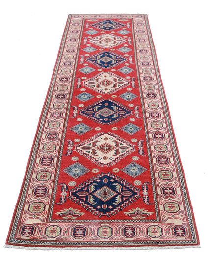 Kazak 2' 9" X 9' 11" Hand Knotted Wool Rug 2' 9" X 9' 11" (84 X 302) / Red / Wool
