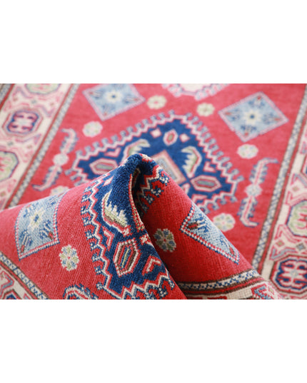 Kazak 2' 9" X 9' 11" Hand Knotted Wool Rug 2' 9" X 9' 11" (84 X 302) / Red / Wool