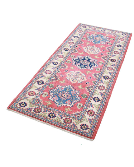 Kazak 2' 9" X 6' 1" Hand Knotted Wool Rug 2' 9" X 6' 1" (84 X 185) / Red / Wool
