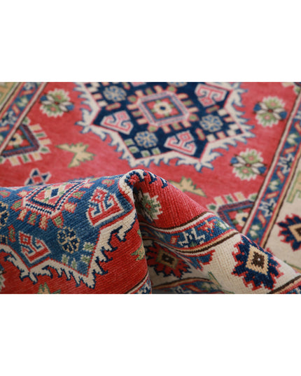Kazak 2' 9" X 6' 1" Hand Knotted Wool Rug 2' 9" X 6' 1" (84 X 185) / Red / Wool