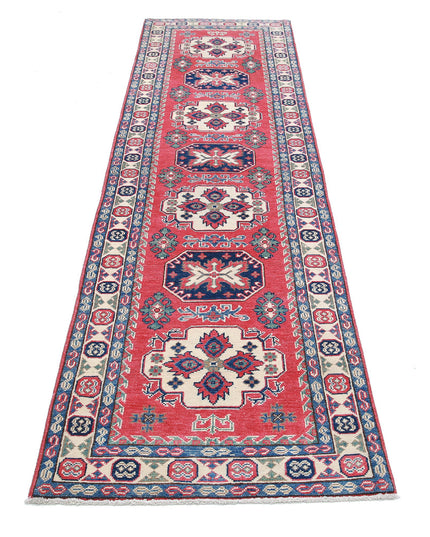 Kazak 2' 7" X 9' 4" Hand Knotted Wool Rug 2' 7" X 9' 4" (79 X 284) / Red / Wool
