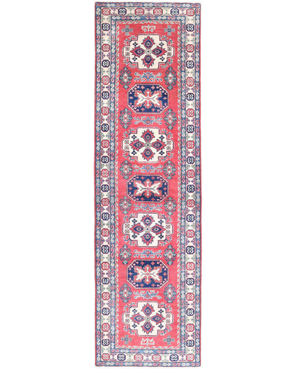 Kazak 2' 7" X 9' 4" Hand Knotted Wool Rug 2' 7" X 9' 4" (79 X 284) / Red / Wool