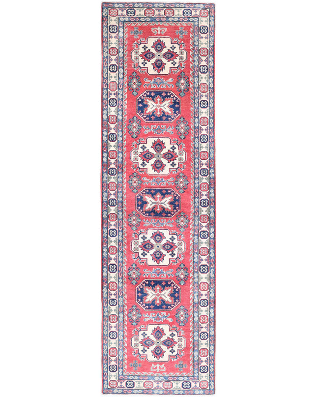Kazak 2' 7" X 9' 4" Hand Knotted Wool Rug 2' 7" X 9' 4" (79 X 284) / Red / Wool