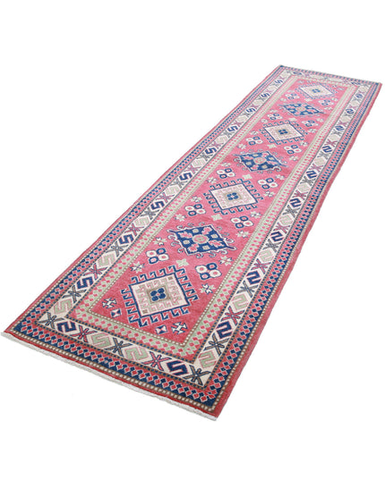 Kazak 2' 8" X 9' 9" Hand Knotted Wool Rug 2' 8" X 9' 9" (81 X 297) / Red / Wool