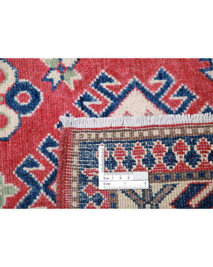 Kazak 2' 8" X 9' 9" Hand Knotted Wool Rug 2' 8" X 9' 9" (81 X 297) / Red / Wool