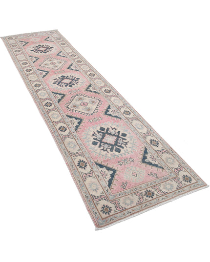 Kazak 2' 5" X 9' 7" Hand Knotted Wool Rug 2' 5" X 9' 7" (74 X 292) / Red / Wool