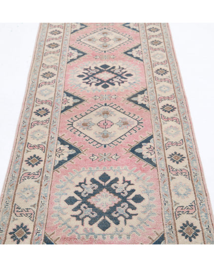 Kazak 2' 5" X 9' 7" Hand Knotted Wool Rug 2' 5" X 9' 7" (74 X 292) / Red / Wool