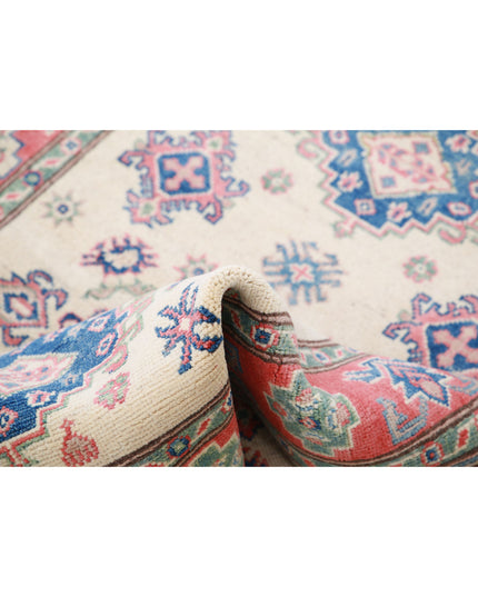 Kazak 3' 3" X 4' 8" Hand Knotted Wool Rug 3' 3" X 4' 8" (99 X 142) / Ivory / Wool