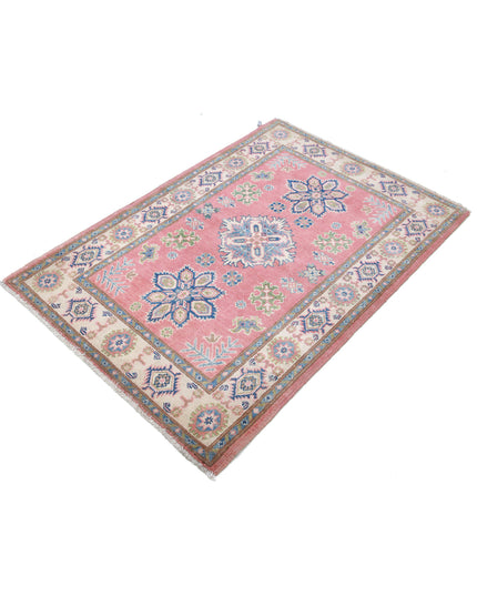 Kazak 3' 3" X 4' 9" Hand Knotted Wool Rug 3' 3" X 4' 9" (99 X 145) / Red / Wool
