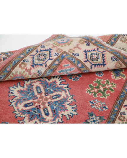 Kazak 3' 3" X 4' 9" Hand Knotted Wool Rug 3' 3" X 4' 9" (99 X 145) / Red / Wool