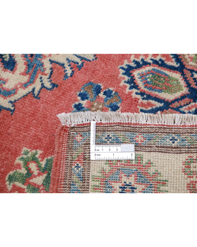 Kazak 3' 3" X 4' 9" Hand Knotted Wool Rug 3' 3" X 4' 9" (99 X 145) / Red / Wool