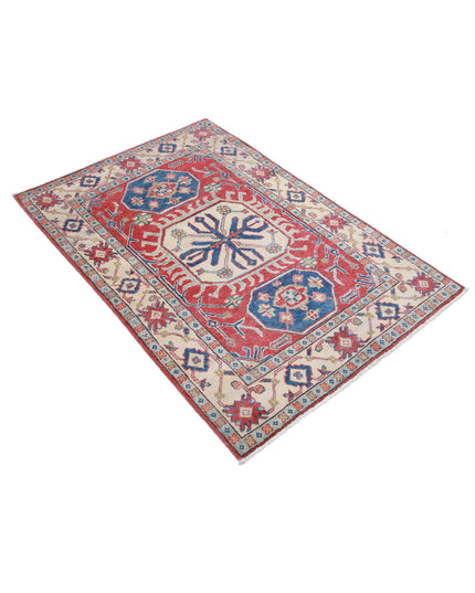 Kazak 3' 3" X 5' 0" Hand Knotted Wool Rug 3' 3" X 5' 0" (99 X 152) / Red / Wool