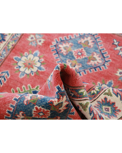 Kazak 3' 3" X 4' 10" Hand Knotted Wool Rug 3' 3" X 4' 10" (99 X 147) / Red / Wool