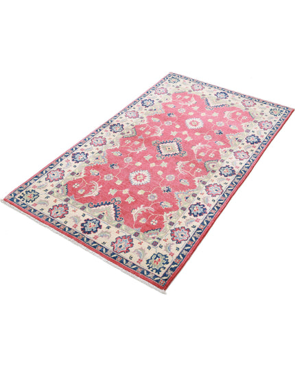 Kazak 3' 1" X 5' 2" Hand Knotted Wool Rug 3' 1" X 5' 2" (94 X 158) / Red / Wool