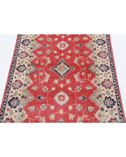 Kazak 3' 1" X 5' 2" Hand Knotted Wool Rug 3' 1" X 5' 2" (94 X 158) / Red / Wool