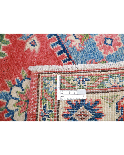 Kazak 3' 3" X 4' 8" Hand Knotted Wool Rug 3' 3" X 4' 8" (99 X 142) / Red / Wool