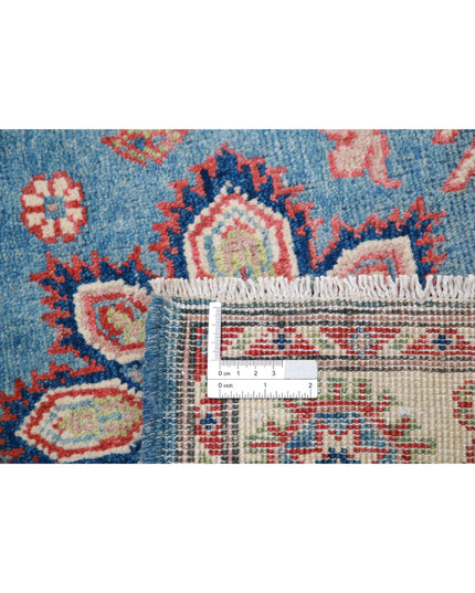 Kazak 2' 11" X 4' 8" Hand Knotted Wool Rug 2' 11" X 4' 8" (89 X 142) / Blue / Wool