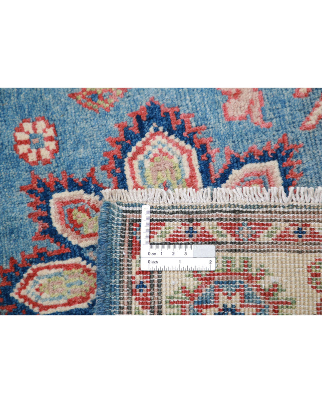 Kazak 2' 11" X 4' 8" Hand Knotted Wool Rug 2' 11" X 4' 8" (89 X 142) / Blue / Wool