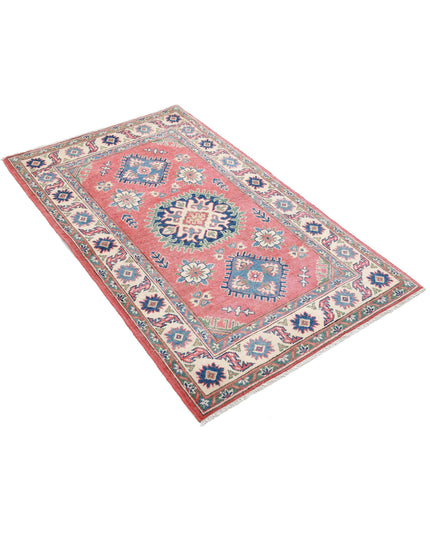 Kazak 3' 1" X 5' 2" Hand Knotted Wool Rug 3' 1" X 5' 2" (94 X 158) / Red / Wool