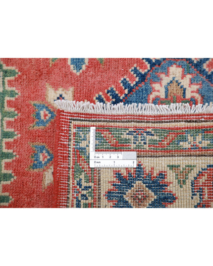 Kazak 3' 1" X 5' 2" Hand Knotted Wool Rug 3' 1" X 5' 2" (94 X 158) / Red / Wool