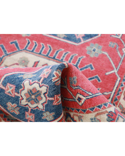 Kazak 3' 3" X 4' 8" Hand Knotted Wool Rug 3' 3" X 4' 8" (99 X 142) / Red / Wool