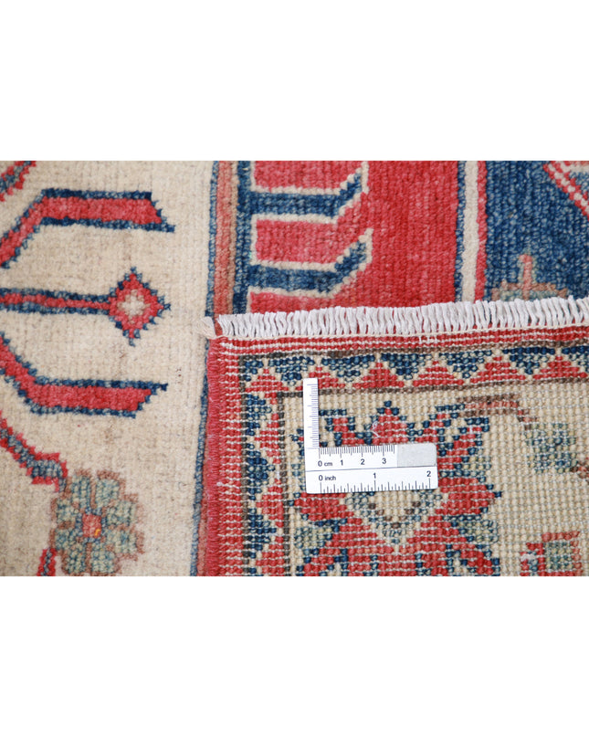 Kazak 3' 3" X 4' 8" Hand Knotted Wool Rug 3' 3" X 4' 8" (99 X 142) / Red / Wool