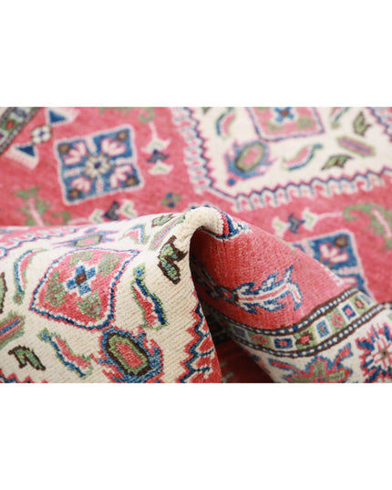 Kazak 3' 0" X 5' 0" Hand Knotted Wool Rug 3' 0" X 5' 0" (91 X 152) / Red / Wool