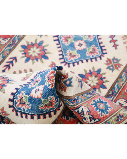 Kazak 2' 10" X 4' 11" Hand Knotted Wool Rug 2' 10" X 4' 11" (86 X 150) / Ivory / Wool