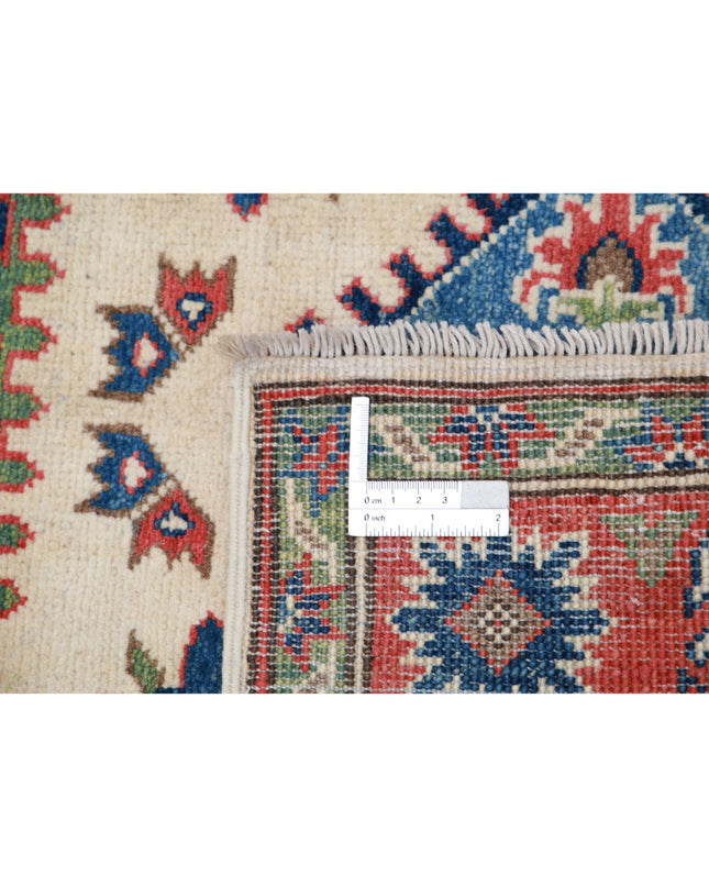 Kazak 2' 10" X 4' 11" Hand Knotted Wool Rug 2' 10" X 4' 11" (86 X 150) / Ivory / Wool