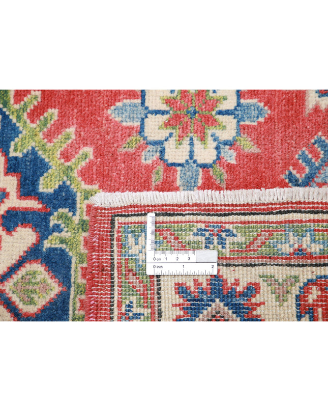 Kazak 3' 0" X 4' 8" Hand Knotted Wool Rug 3' 0" X 4' 8" (91 X 142) / Red / Wool
