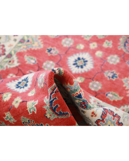 Kazak 3' 4" X 4' 9" Hand Knotted Wool Rug 3' 4" X 4' 9" (101 X 145) / Red / Wool