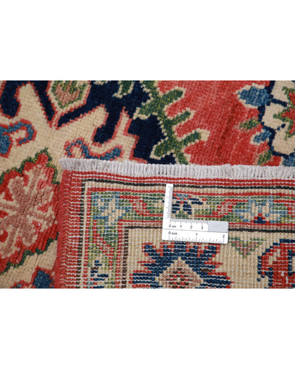 Kazak 3' 1" X 4' 9" Hand Knotted Wool Rug 3' 1" X 4' 9" (94 X 145) / Red / Wool